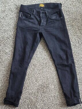 The Regular Taper 13.5oz 'Onyx' Double Black Japan Selvage